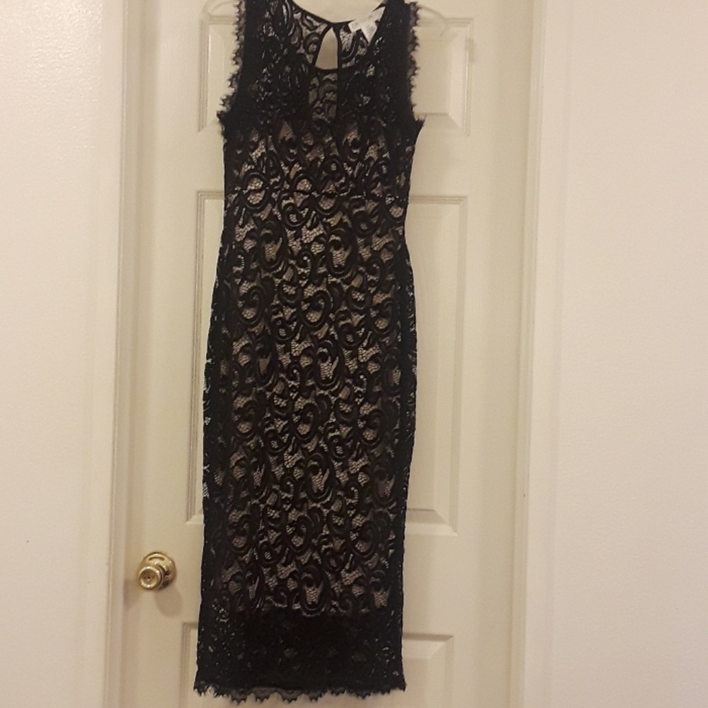 Classy long black dress